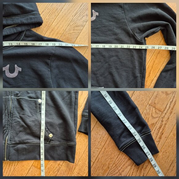 True Religion Buddha Zip Hoodie Black 3XL - Picture 13 of 14